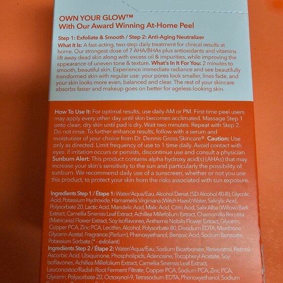 Dr. Dennis Gross Extra Strength 2 step peel pads 35 count box exp 2/27 - Picture 3 of 5